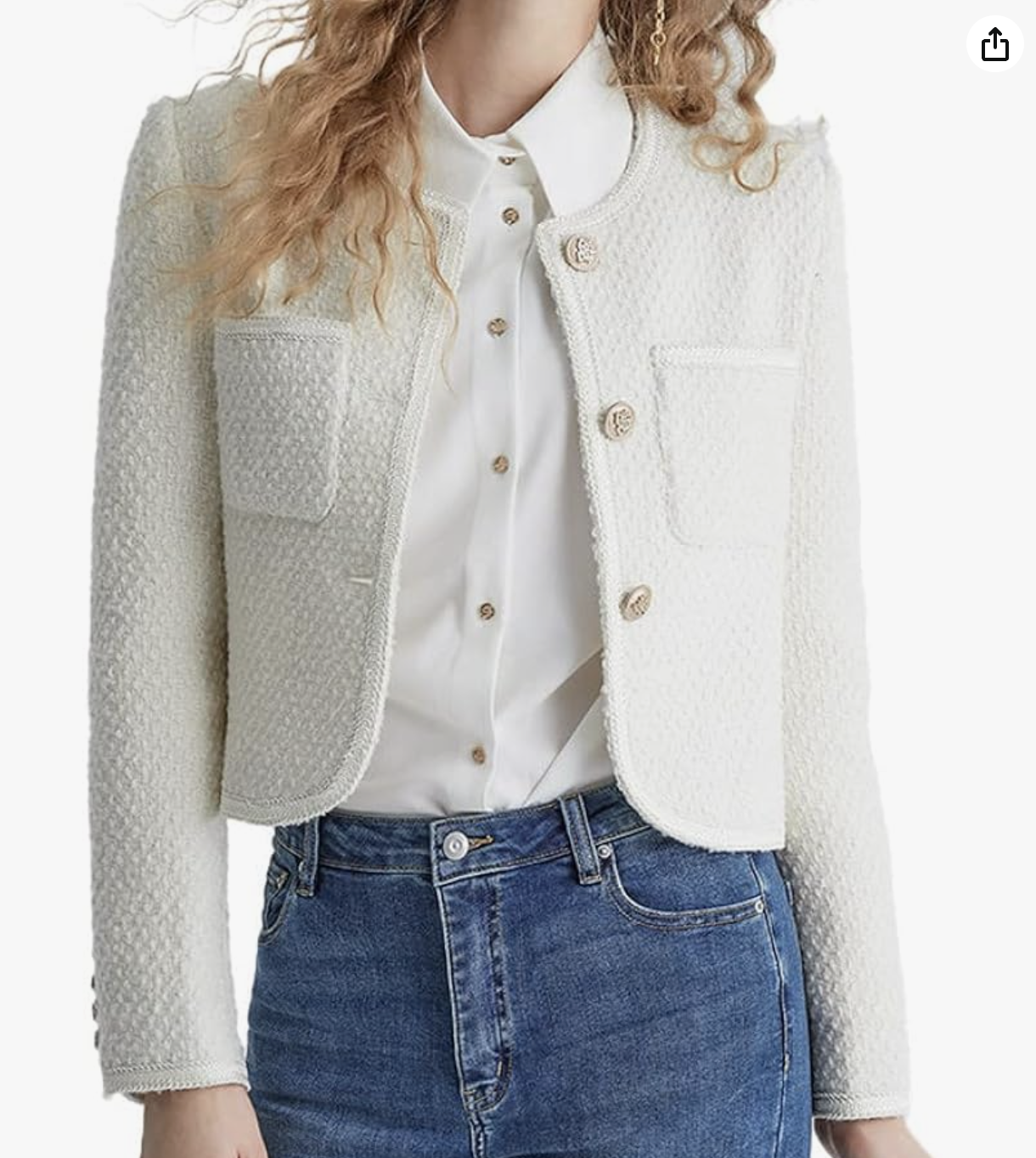 Cropped Tweed Jacket