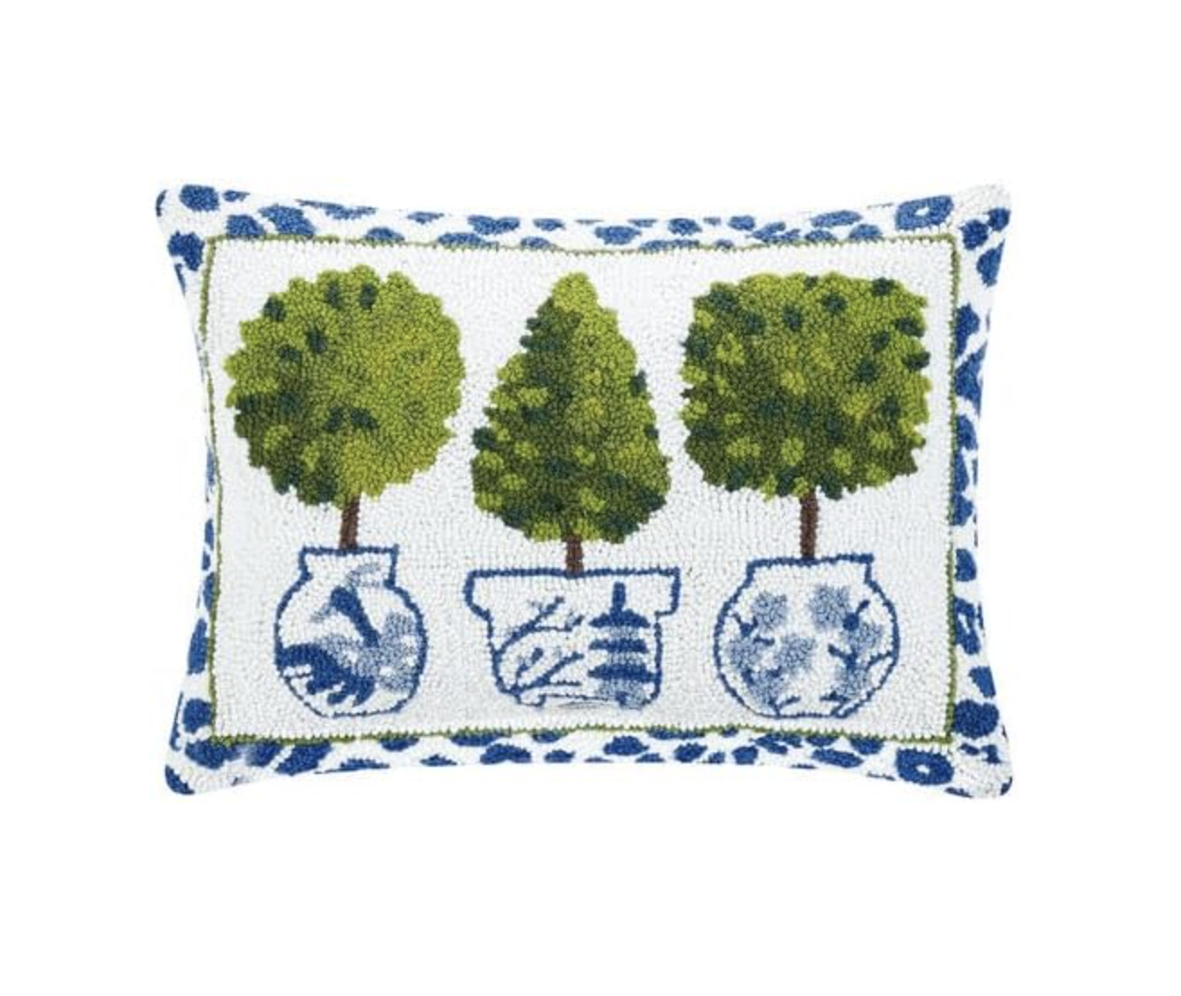 Chinoiserie Topiary Hook Pillow